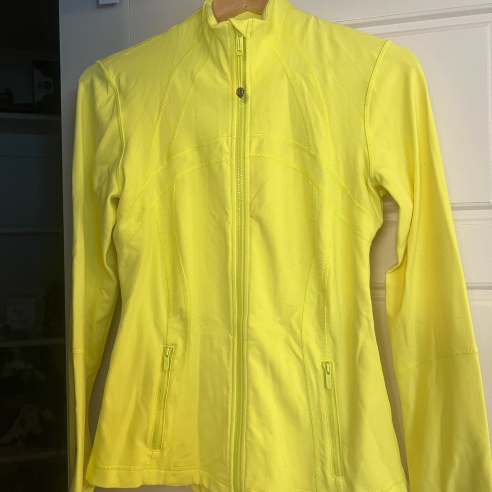 lululemon athletica Neon Yellow Full-Zip Jacket